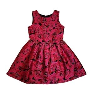 Floral Brocade Dress, Size 16